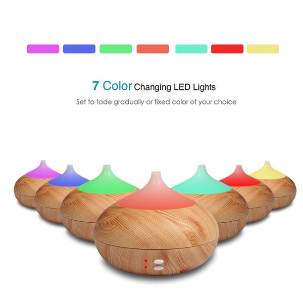 7 LED Woodle Oil Diffuser Humidifier in